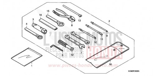 OUTILS XLR125RW de 1998